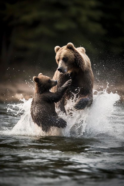 L'ours grizzly génère un