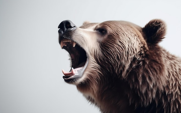 Un ours avec un gros nez et un gros nez