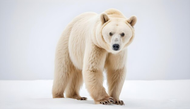 Ours isolé sur fond blanc