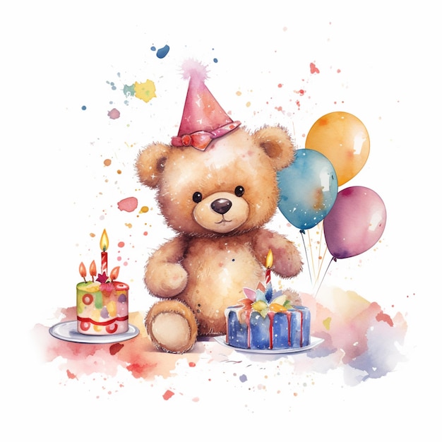 Bougies en forme d'ours pour anniversaire