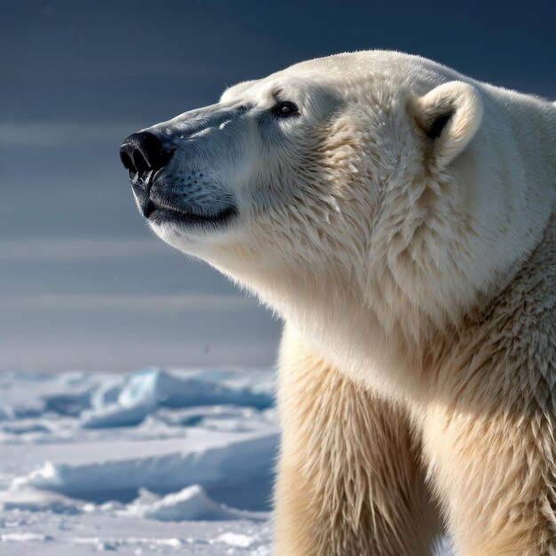 Photo l'ours polaire au pôle sud