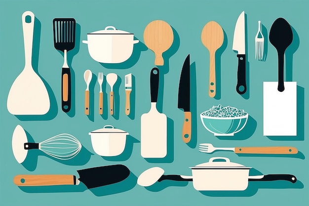 Photo outils de cuisine