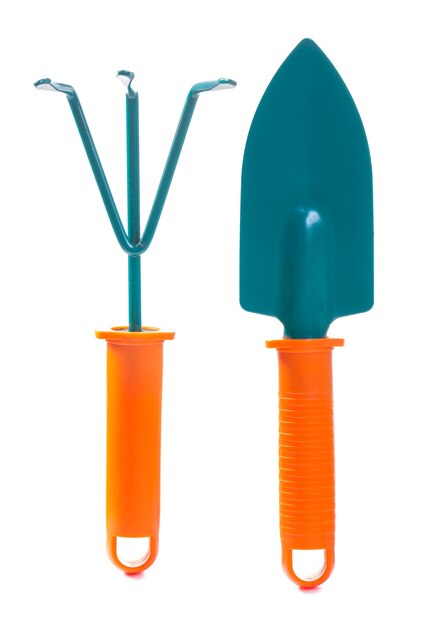 Outils de jardin isolés