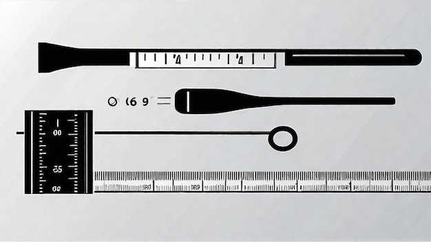 Photo des outils de mesure précis