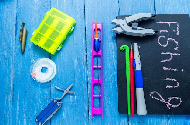 Photo outils de pêche outils pour pêcheurs accessoires pour la pêche