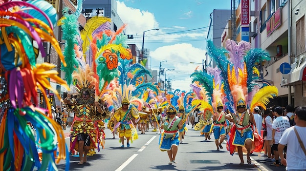 Ouverture du carnaval de la samba d'Asakusa à Tokyo