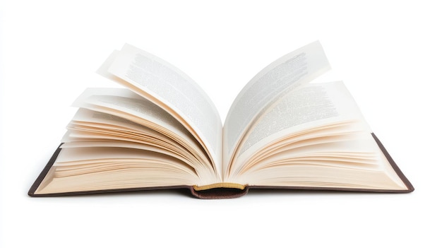 Ouvrez un livre vintage avec des pages à tourner