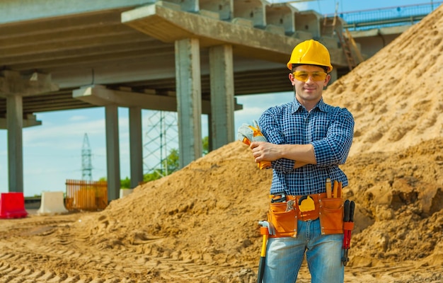 Un ouvrier sur chantier