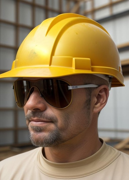 Photo un ouvrier de la construction a généré une image