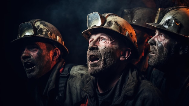 Les ouvriers coincés dans la mine sont inquiets.