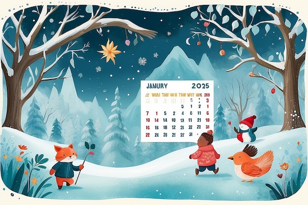 Une page de calendrier capricieuse