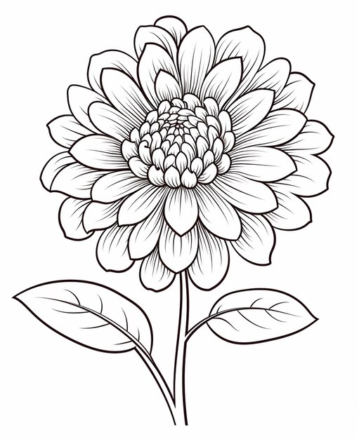 Page de coloriage de cadeau d'amour pour la Saint-Valentin avec des fleurs dans le style du tatouage