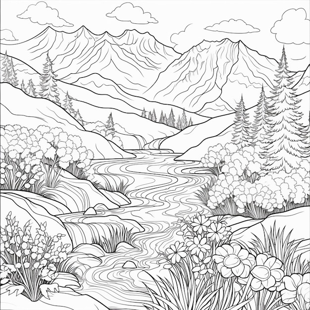 Photo page de coloriage pour enfants