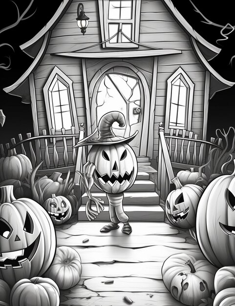 Page à colorier pour l'Halloween