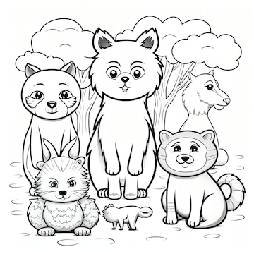 Animaux Livre de Coloriage pour Enfants: Livre de coloriage pour