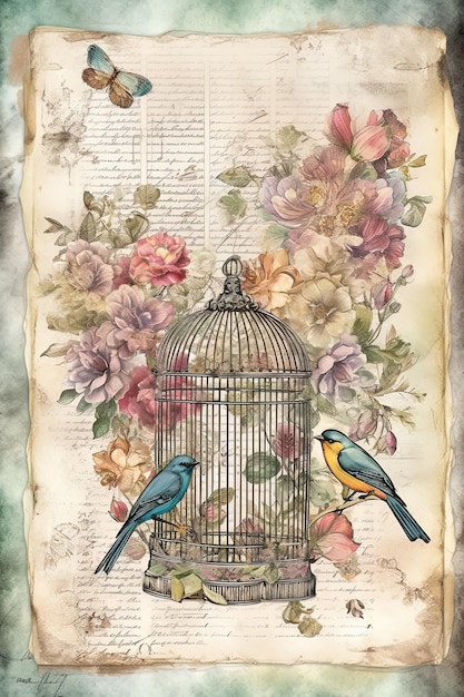 une page avec un oiseau à l'intérieur qui dit " le mot " dessus.