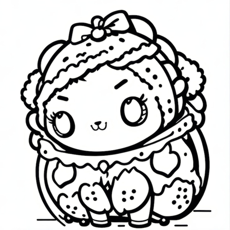 Photo page de personnages d'animaux et de coloriage