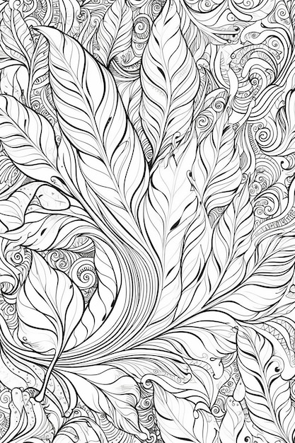 Des pages à colorier à motifs floraux