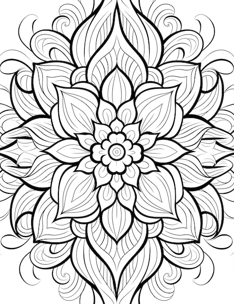 Des pages à colorier pour adultes avec des motifs et des mandalas