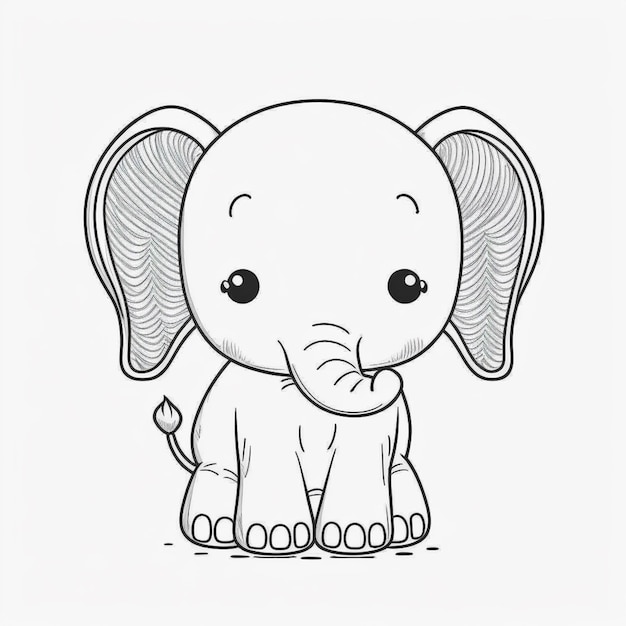 pages à colorier pour les enfants des éléphants