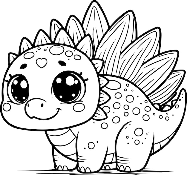 Des pages à colorier pour les enfants Stegosaurus