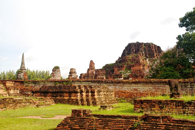 Pagode au temple Wat Chaiwattanaram Ayutthaya Thaïlande