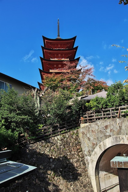 Pagode Goju-no, île de Miyajima, Japon