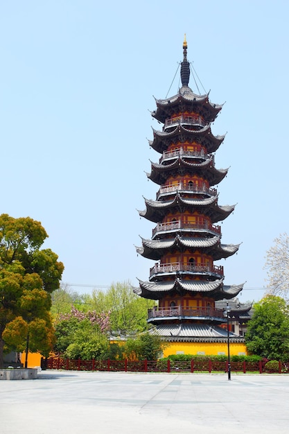 Pagode Longhua (247 après JC) , Shanghai, Chine