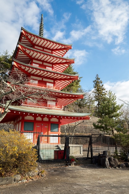 Pagode Shureito à Yamanashi Fuji au Japon