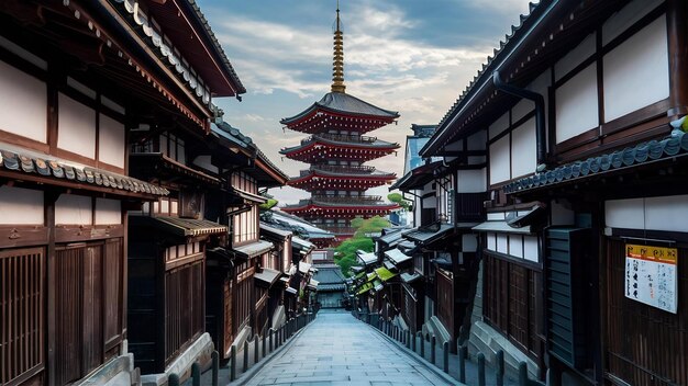 La pagode Yasaka et la rue Sannen Zaka à Kyoto, au Japon