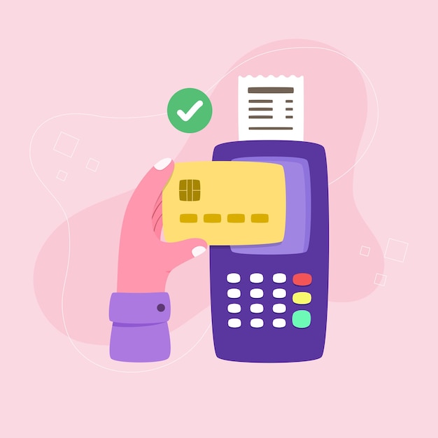 Paiement manuel par carte de crédit sur le terminal POS