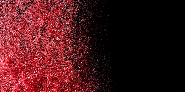 Paillettes scintillantes rouges avec espace copie