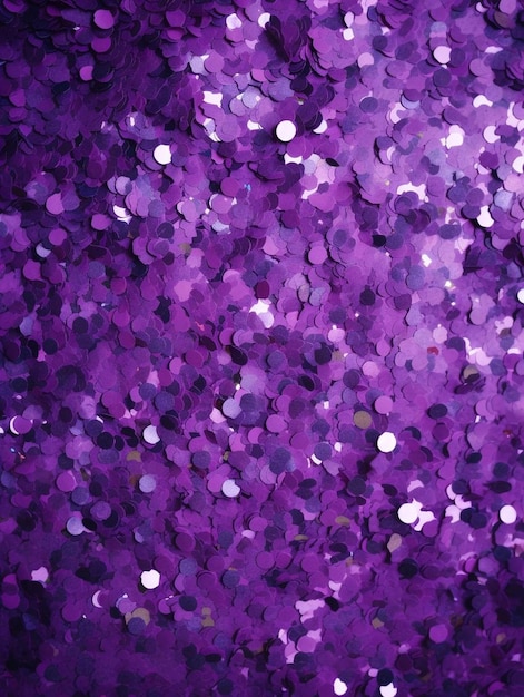 Les paillettes violettes sont un excellent moyen d'ajouter une touche d'éclat à votre maison.