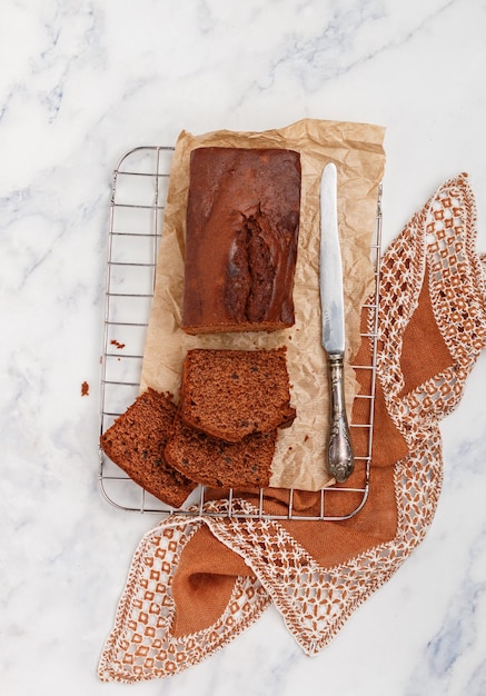 Pain aux bananes et au chocolat Quatre-quarts