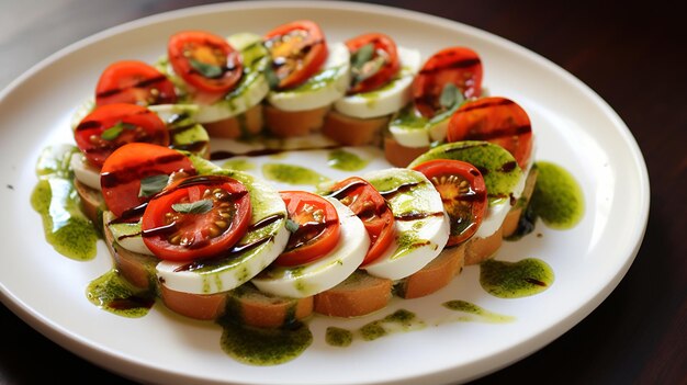 Pain à l'avocat et à la mozzarella d'aspect réaliste