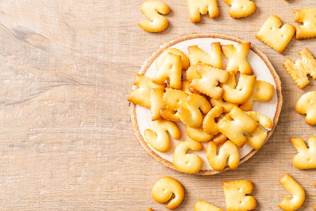 pain de biscuit alphabet