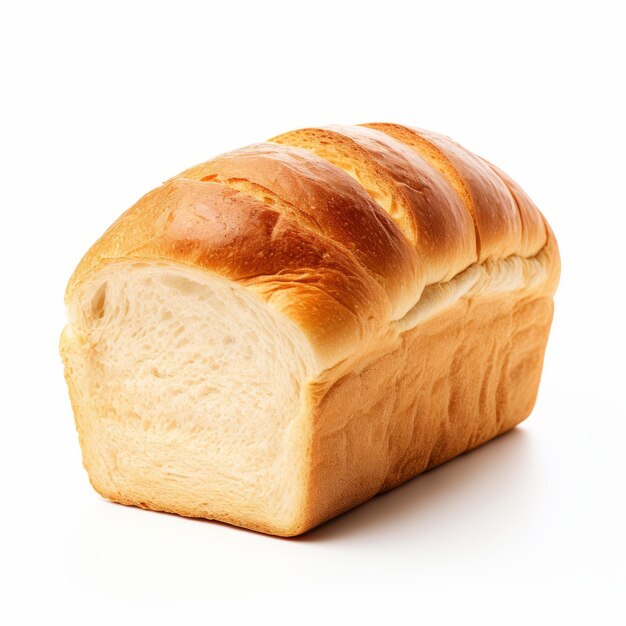 Photo le pain blanc inspiré du grand-père sur fond blanc