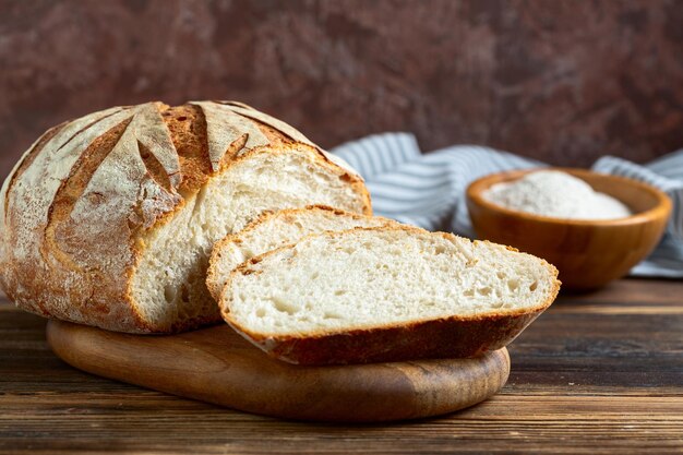 Photo pain de blé au levain