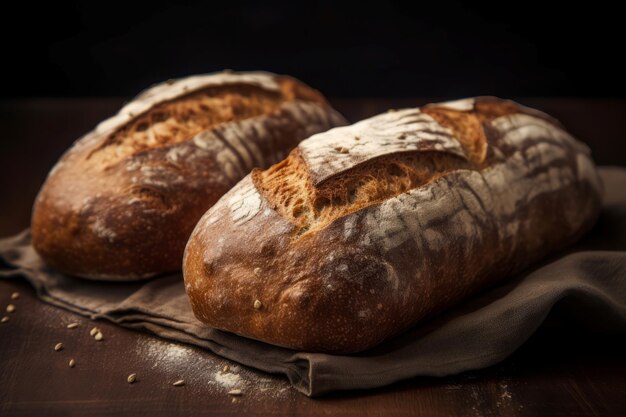 Pain de blé bien cuit Générer Ai