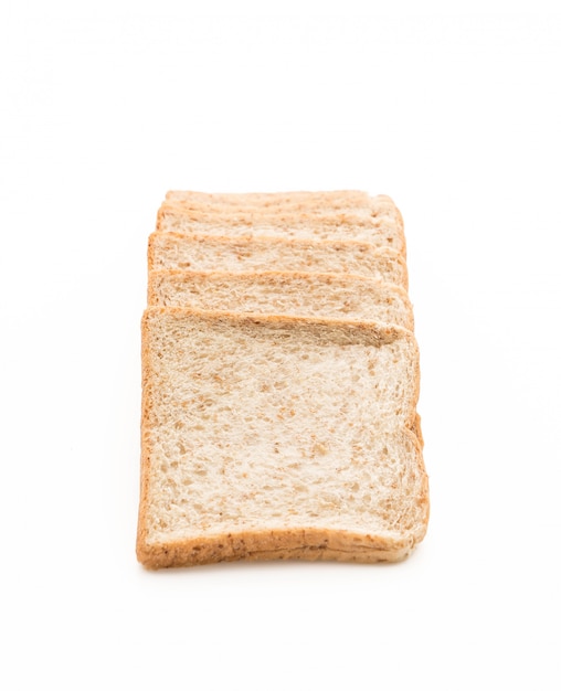 pain de blé entier sur blanc