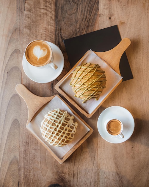 Pain cappuccino au chocolat