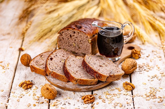 Pain de mie aux noix