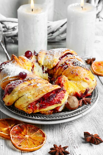 Pain de Noël aux canneberges