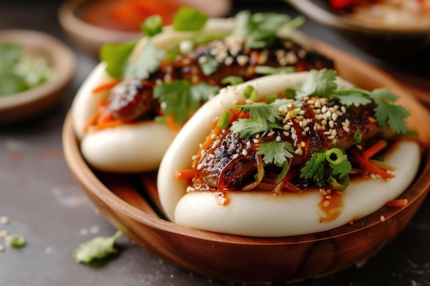 Le pain de porc Bao savoureux génère Ai