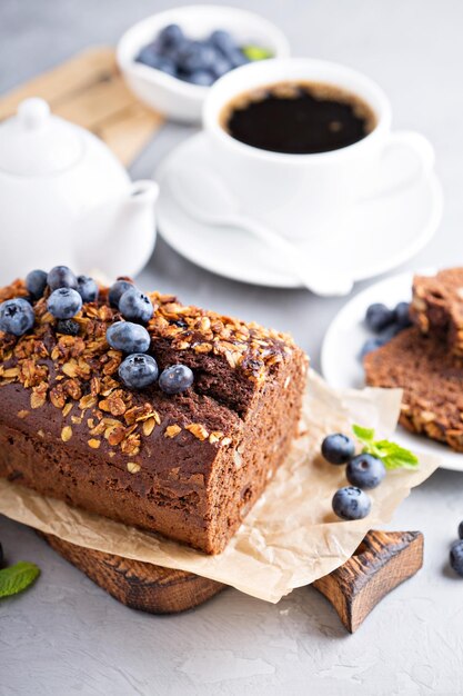 Pain rapide au chocolat au blé entier