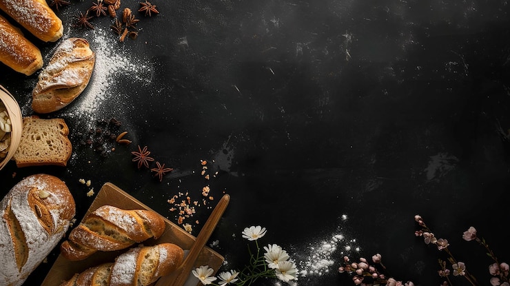 Photo le pain rustique et la boulangerie
