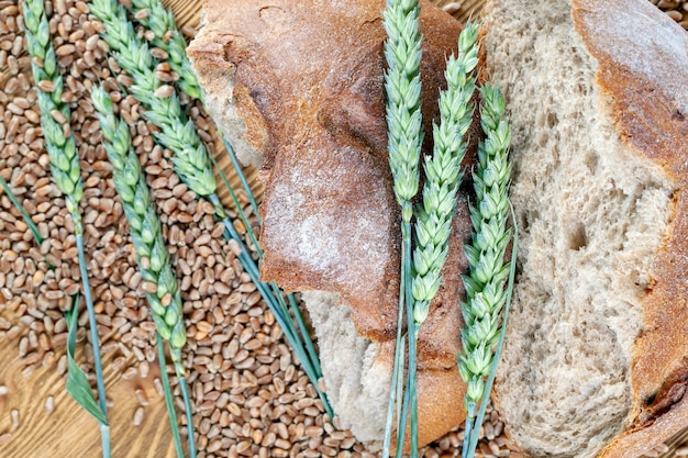 Pain sain frais à base de farine de blé