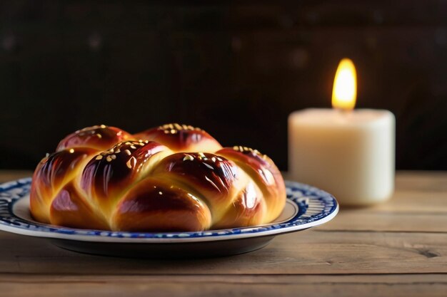 Photo pain sucré de pâques cozonac ou tranche de tsoureki sur la table brioche tranchée tressée traditionnelle festive