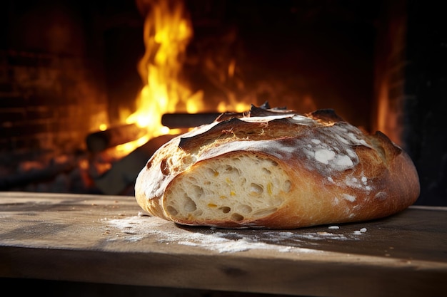 un pain sur la table génératif Ai