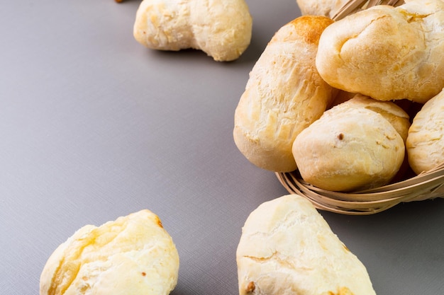 Pains brésiliens au fromage frais Pao de queijo Mise au point sélective